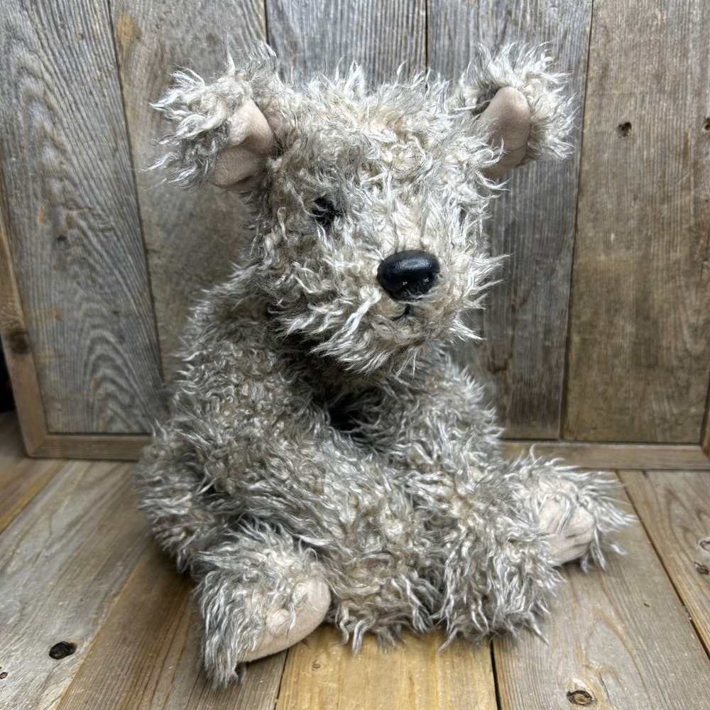 Vintage TY Classics "Rags" the Grey Shaggy Dog Plush 2000